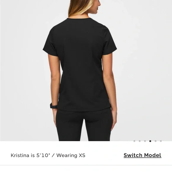 Figs scrub top, like new - Picture 4 of 4